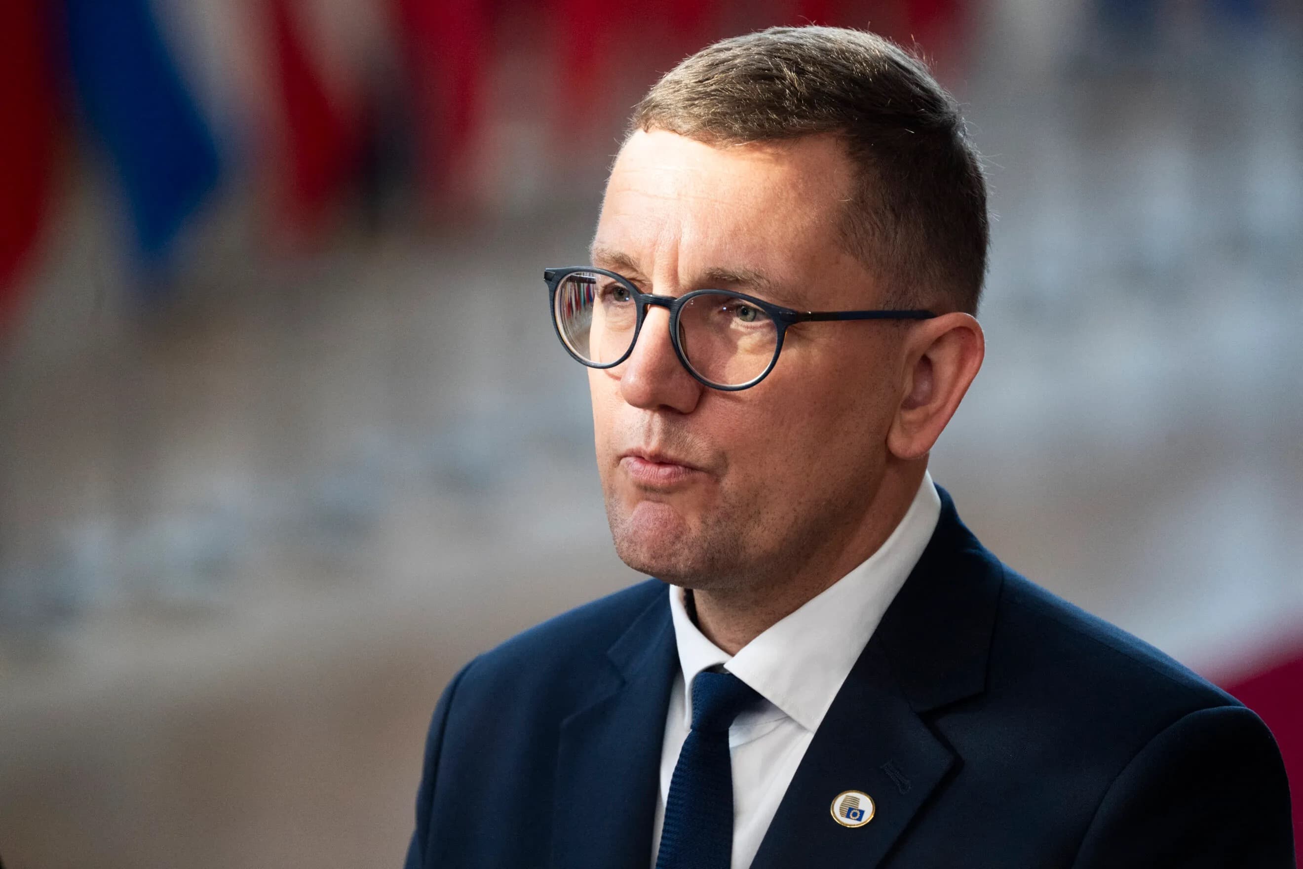Estonian Prime Minister Kristen Michal at a European summit