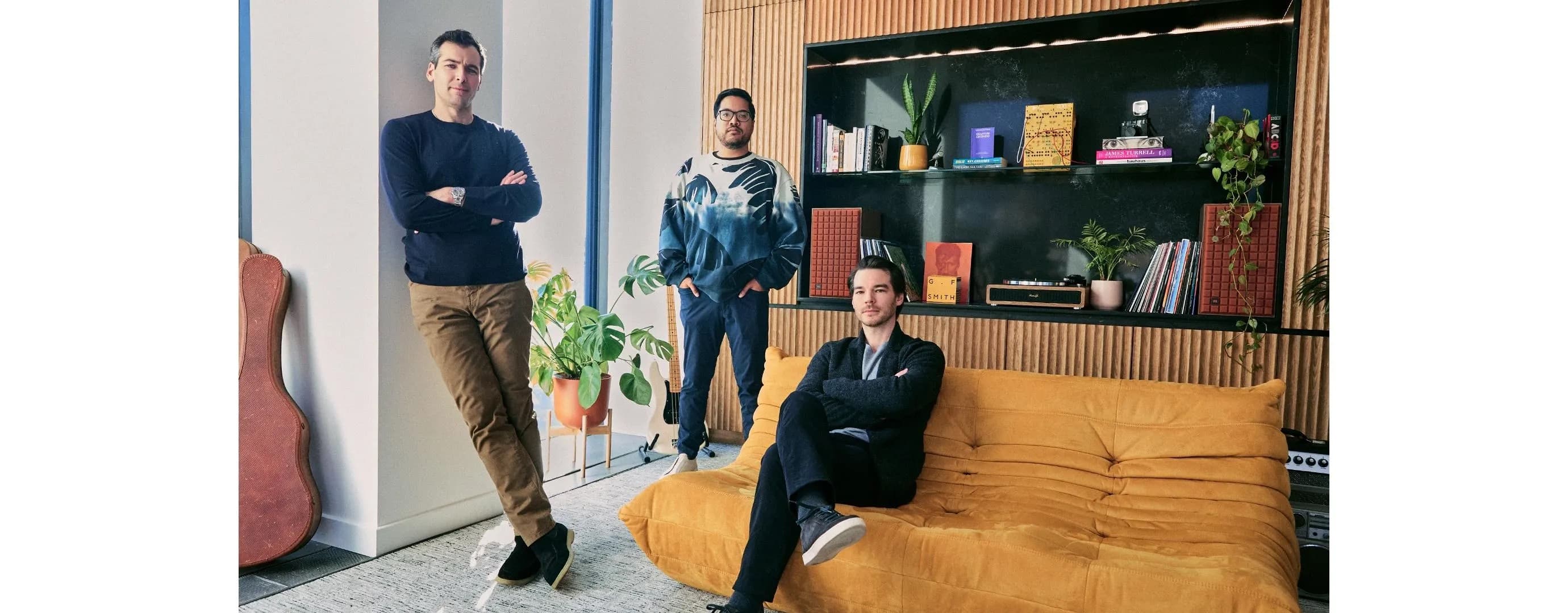 The founders of AI music startup Suno at their office