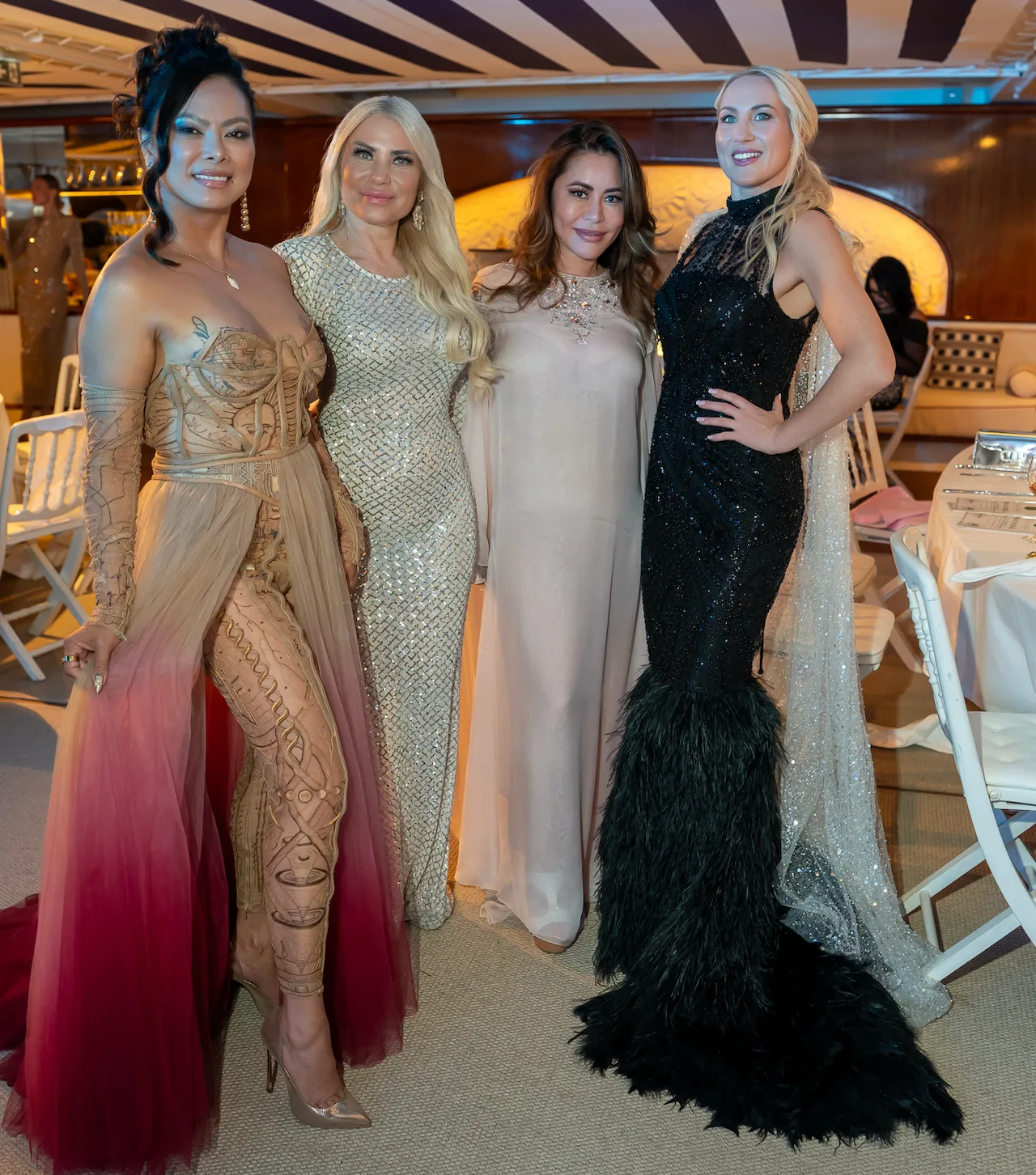 Alyona Iakymchuk with other guests at the Beach Ball Gala Dinner and Congress Awards in Cannes