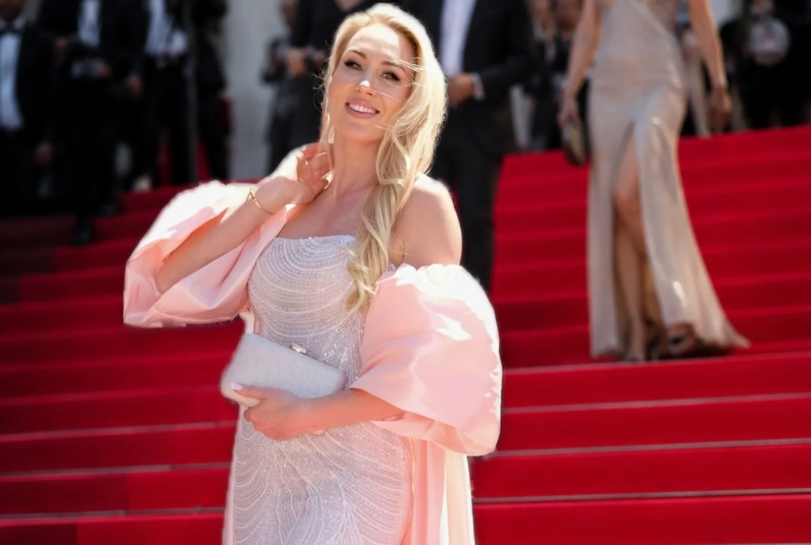 Alyona Iakymchuk on the red carpet during the 2026 Cannes Film Festival